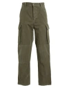 Loewe Man Pants Military Green Size 30 Cotton In Green