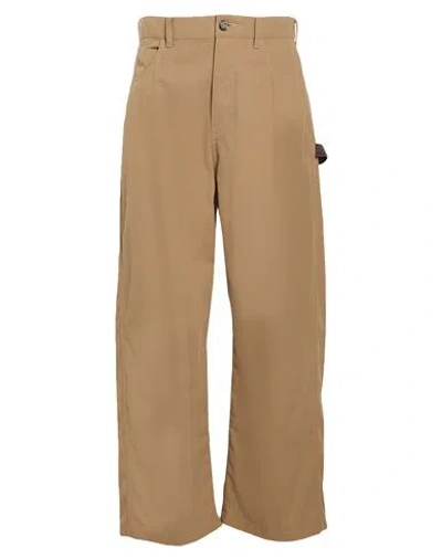 Loewe Man Pants Sand Size 34 Cotton In Nude