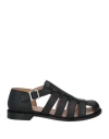 Loewe Campo Leather Sandals In Black
