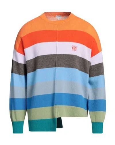 Loewe Man Sweater Orange Size M Wool