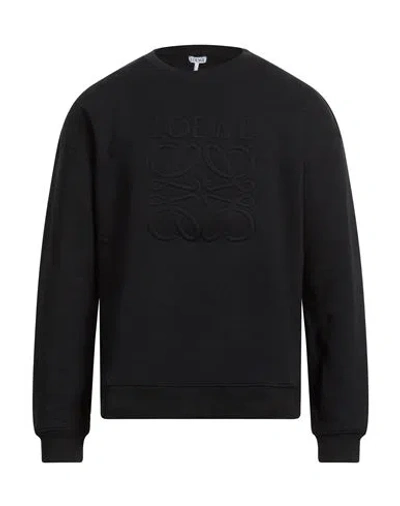 Loewe Man Sweatshirt Black Size Xxl Cotton