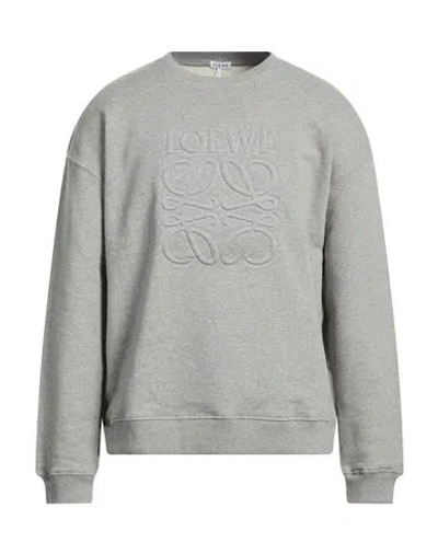 Loewe Man Sweatshirt Grey Size Xxl Cotton In Gray