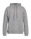 Loewe Man Sweatshirt Grey Size Xxl Cotton, Polyester In Gray