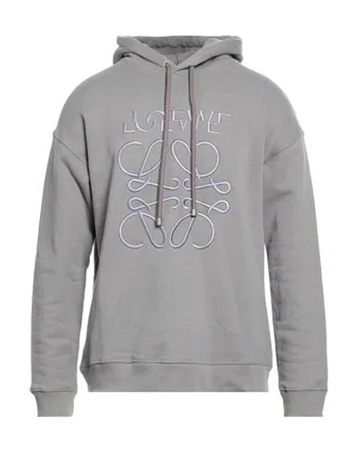Loewe Man Sweatshirt Grey Size Xxl Cotton, Polyester In Gray