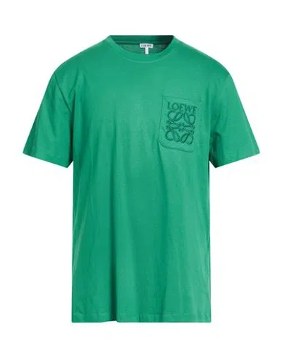 Loewe Man T-shirt Green Size Xxl Cotton