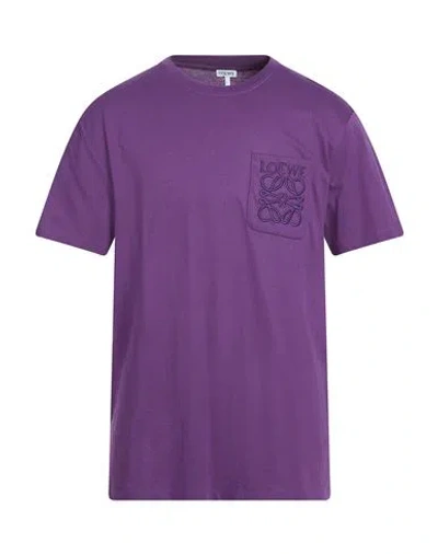 Loewe Man T-shirt Purple Size Xxl Cotton