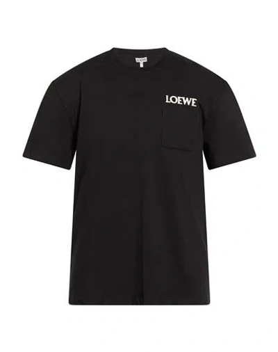 Loewe Man T-shirt Black Size Xl Cotton