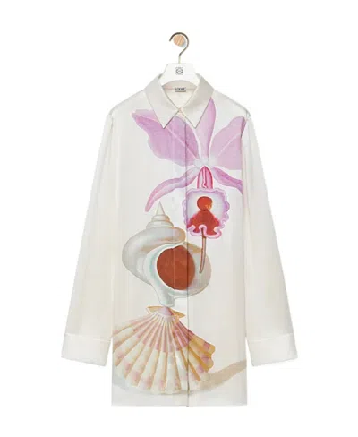 Loewe Maruja Mallo Shirt In Silk In Multi