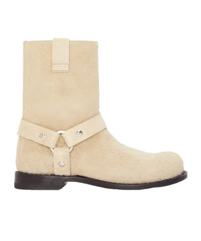 Loewe Matte Campo Boots In Nude | ModeSens