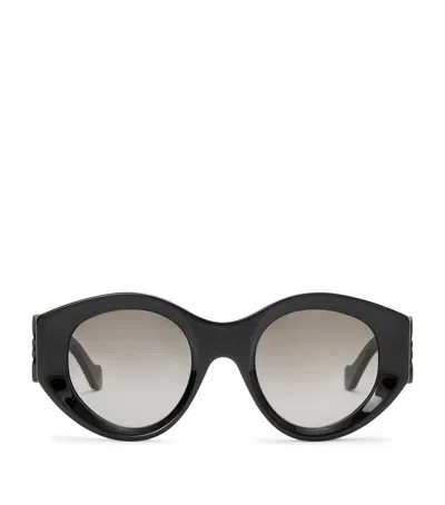 Loewe Maxi Anagram Butterfly Sunglasses In Black
