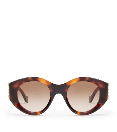 Loewe Maxi Anagram Butterfly Sunglasses In Brown