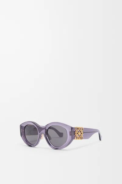 Loewe Maxi Anagram Butterfly Sunglasses For Woman In Purple
