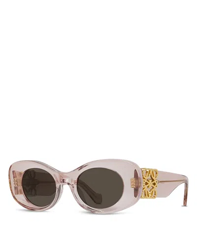 Loewe Maxi Anagram Oval Sunglasses, 49mm In Multi