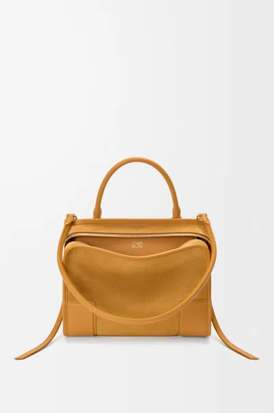 Loewe Medium Amazona 180 Bag In Suede For Woman In Nude