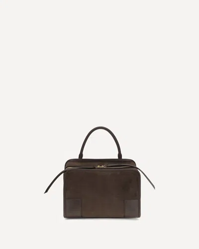 Loewe Medium Amazona 180 Handbag In Calfskin In Brown
