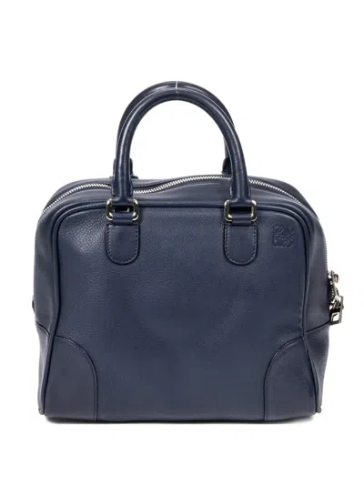 Pre-owned Loewe Medium Amazona 75 Tote Bag In Blue