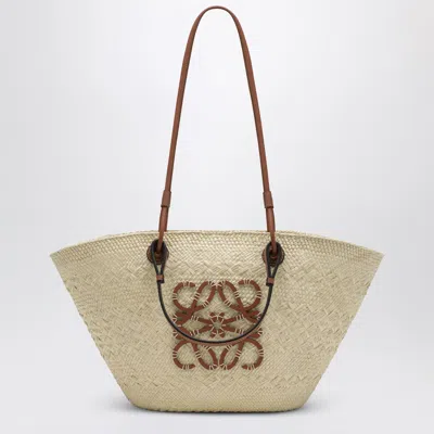 LOEWE LOEWE | MEDIUM ANAGRAM BASKET BAG IN NATURAL/TAN