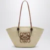 Loewe Medium Anagram Basket Bag In Natural/tan Women In White