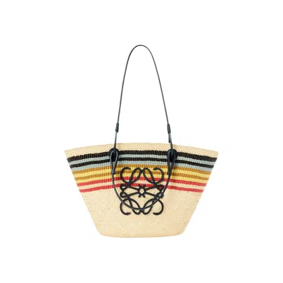 Pre-owned Loewe Medium Anagram Basket 'natural/multicolor' | Tan | Women's Size Onesize