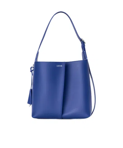 Loewe Medium Bilbao Bucket In Smooth Calfskin In Blue