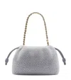 Loewe Medium Brushed Knit Flamenco Purse In Grey