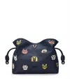Loewe Medium Denim Cats Flamenco Purse In Blue