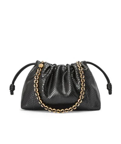 Loewe Medium Drawstring Shoulder Bag In Black