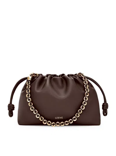 Loewe Medium Flamenco Bag In Soft Lambskin Nappa In Brown