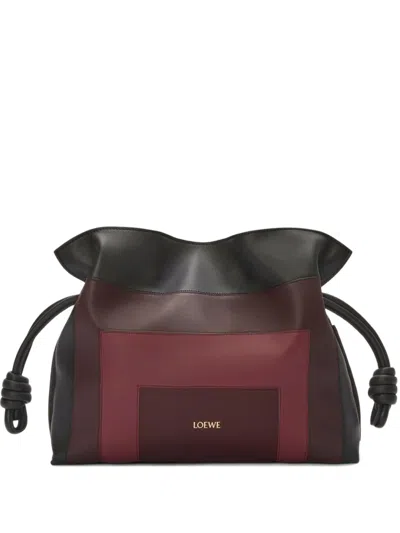 Loewe Medium Flamenco Bucket Bag In Black