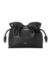 Loewe Flamenco Clutch Medium Bag In Calfskin Nappa In Black