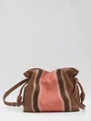 Loewe Medium Flamenco Clutch Bag In Brown