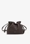 Loewe Medium Flamenco Clutch Bag In Brown