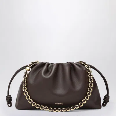 Loewe Medium Flamenco Clutch Bag In Brown