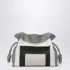 Loewe X Albers Flamenco Medium Clutch Bag In Nappa Leather In Gray