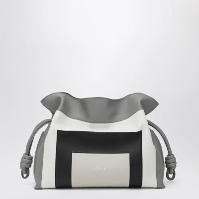 Loewe Medium Flamenco Clutch Bag Grey/light Ghost