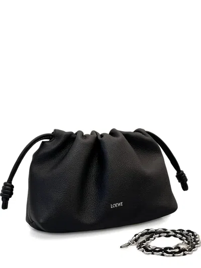 Loewe Medium Flamenco Clutch In Black