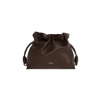 Pre-owned Loewe Medium Flamenco Clutch 'chocolate' | Brown | Women's Size Onesize