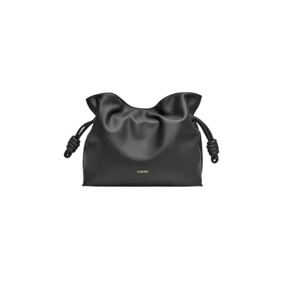 Pre-owned Loewe Medium Flamenco Clutch In Nappa Calfskin 'black' | Women's Size Onesize