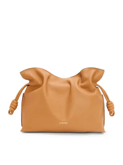Loewe Medium Flamenco Clutch In Nappa In Nude