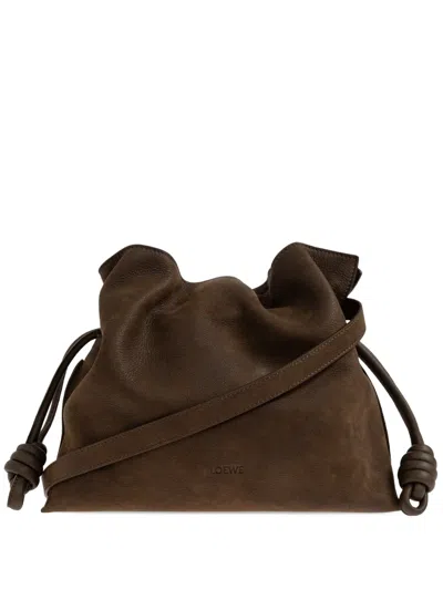 Loewe Medium Flamenco Drawstring Clutch Bag In Purple