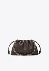 Loewe Medium Flamenco Leather Clutch Bag In Brown