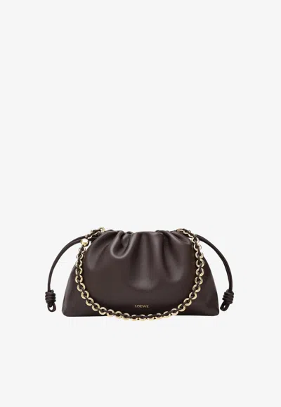 Loewe Medium Flamenco Nappa Leather Purse In Brown