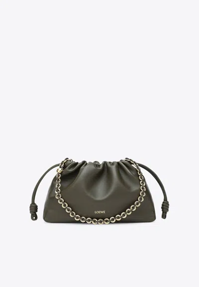 Loewe Medium Flamenco Pouch Bag In Brown