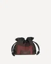 Loewe Medium Flamenco Pouch Bag In Burgundy