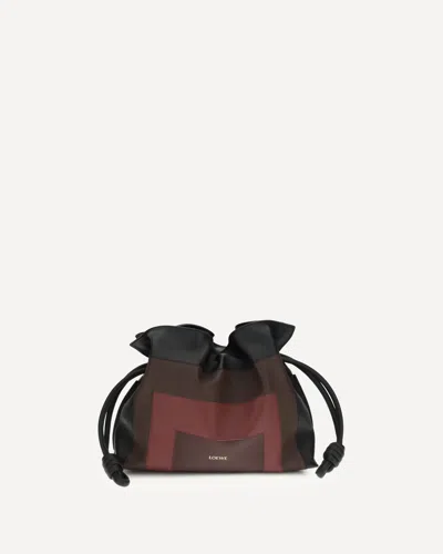 Loewe Medium Flamenco Pouch Bag In Burgundy