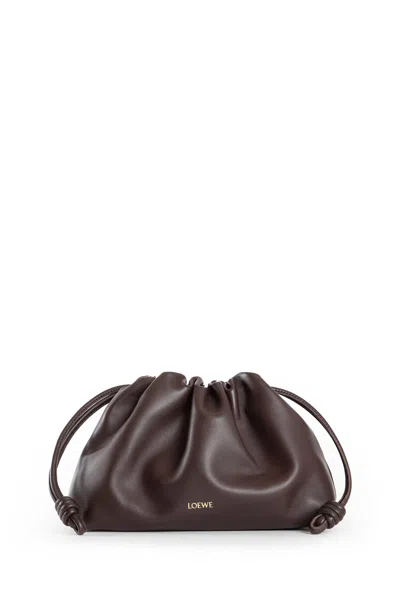 Loewe Medium Flamenco Purse In Mellow Nappa Lambskin In Brown