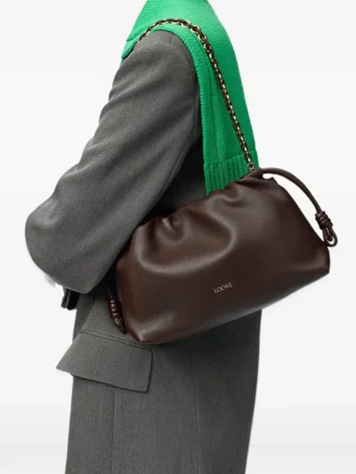 Loewe Medium Flamenco Purse In Mellow Nappa Lambskin In Brown