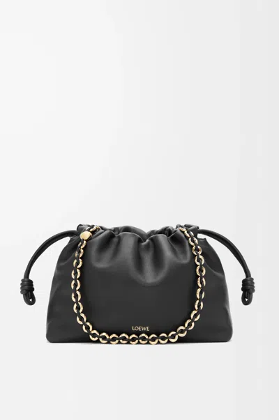 Loewe Medium Flamenco Purse In Mellow Nappa Lambskin For Woman In Black