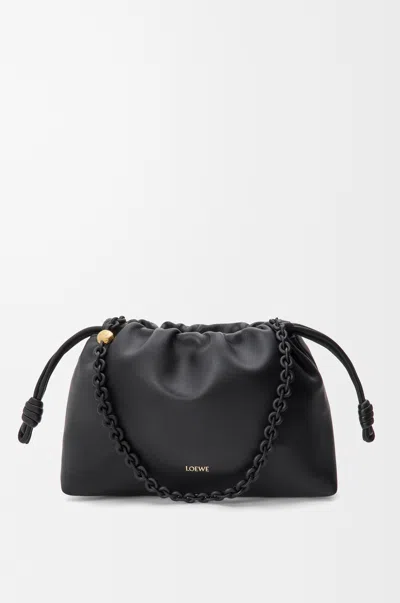 Loewe Medium Flamenco Purse In Mellow Nappa Lambskin For Woman In Black