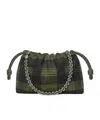 Loewe Medium Flamenco Purse In Tartan Suede In Multi